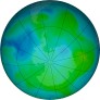 Antarctic ozone map for 2025-02-10